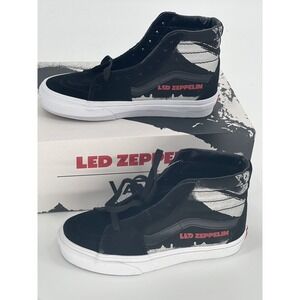 Vans Sneakers Sk8 High Top‎ Led Zeppelin Sneakers Black Women Size 6 New